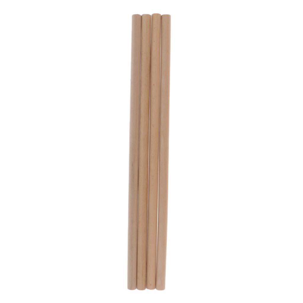 4/20Pcs Round Rod Dowel Unfinished DIY Wood Modelling