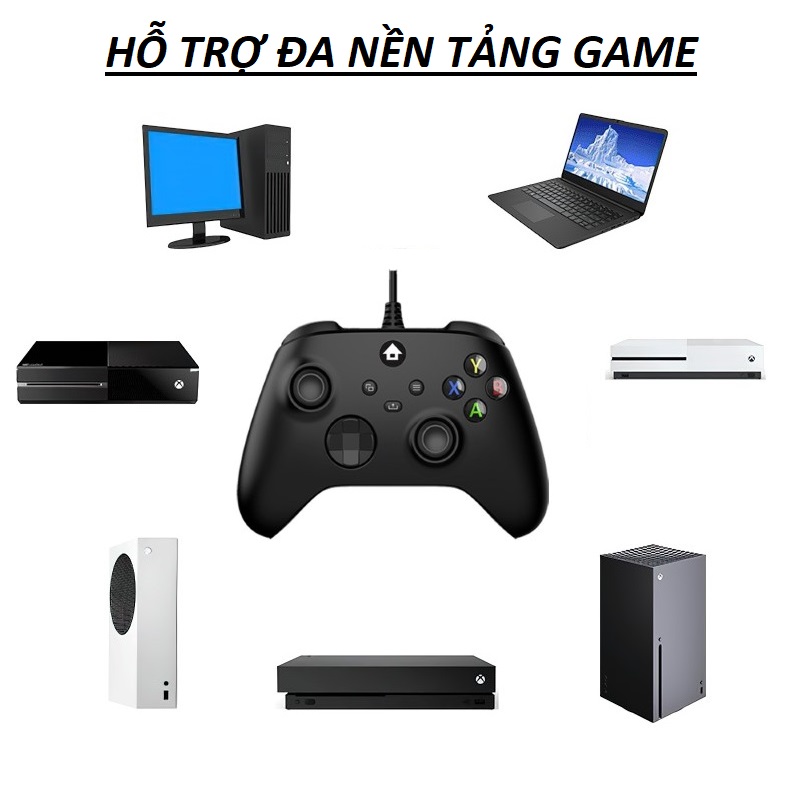 Gamepad Tay cầm chơi game XOne-X cho máy tính, laptop, smartphone, máy tính bảng, máy game xbox one