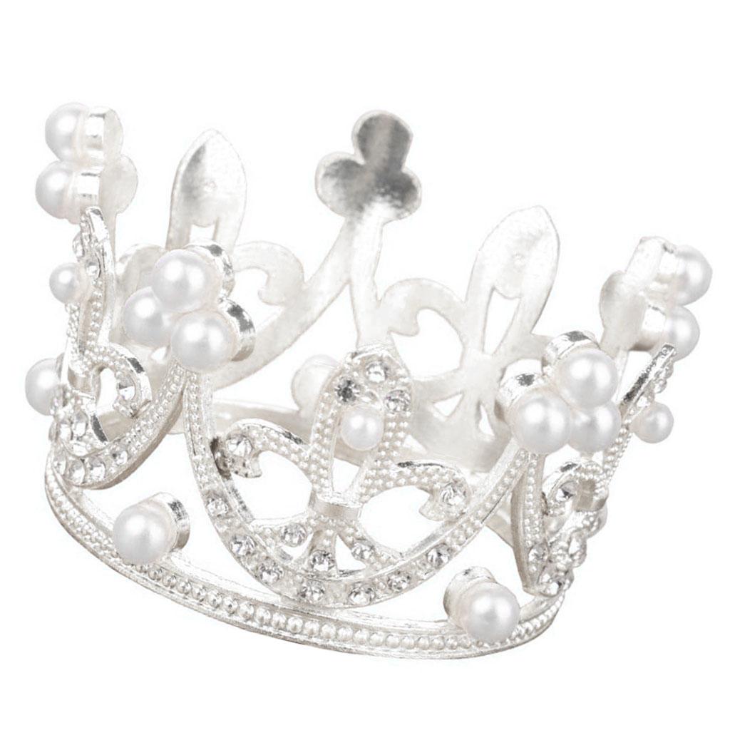 Mini Cake Crown Topper Tiara Cho Tiệc Cưới Bánh Sinh Nhật