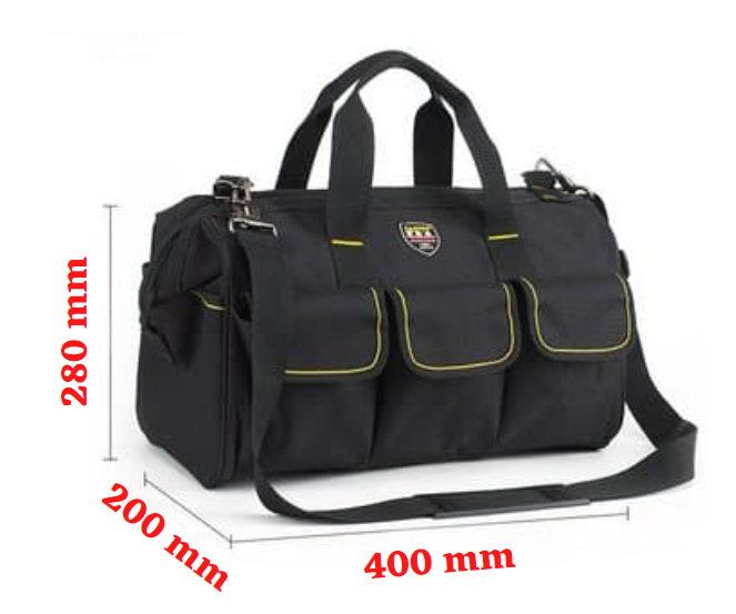 Túi đựng dụng cụ chuyên nghiệp màu đen 40cm