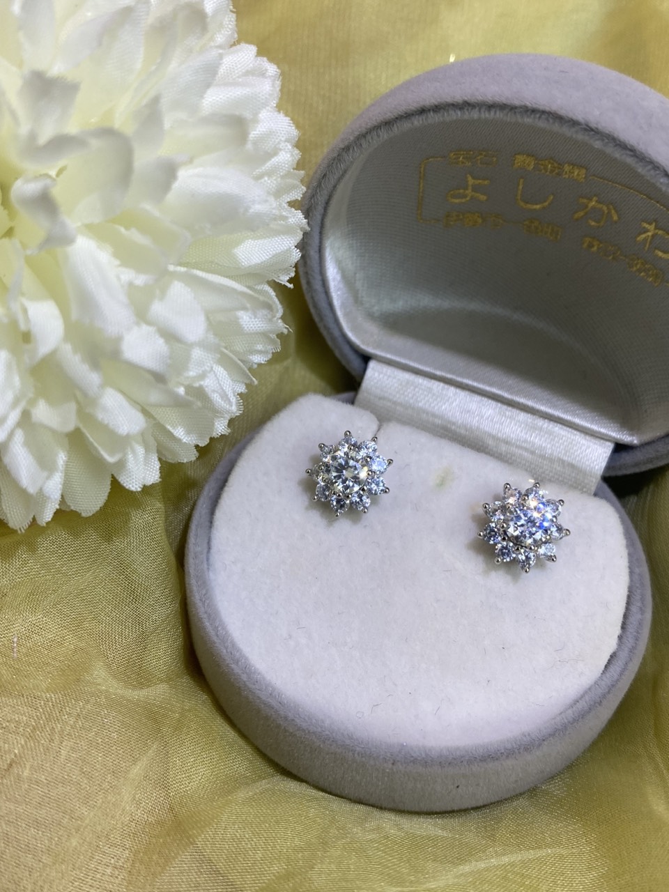 Bộ trang sức Bạc 925 xi Kim viên chủ Kim Cương nhân tạo Moissanite hạt 0.5-1.0 carat - S10.1.7.7