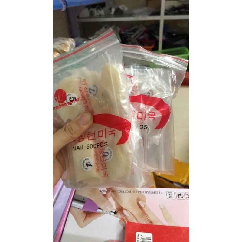 Móng nối  đủ số, bịch 500 móng