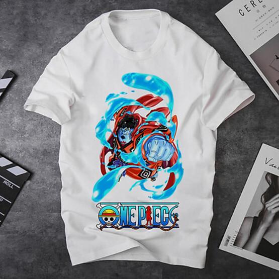 Áo thun Nam Nữ Không cổ ONE PIECE MSOP-05 mẫu mới cực đẹp, có size bé cho trẻ em / áo thun Anime Manga Unisex Nam Nữ, áo phông thiết kế cổ tròn basic cộc tay thoáng mát