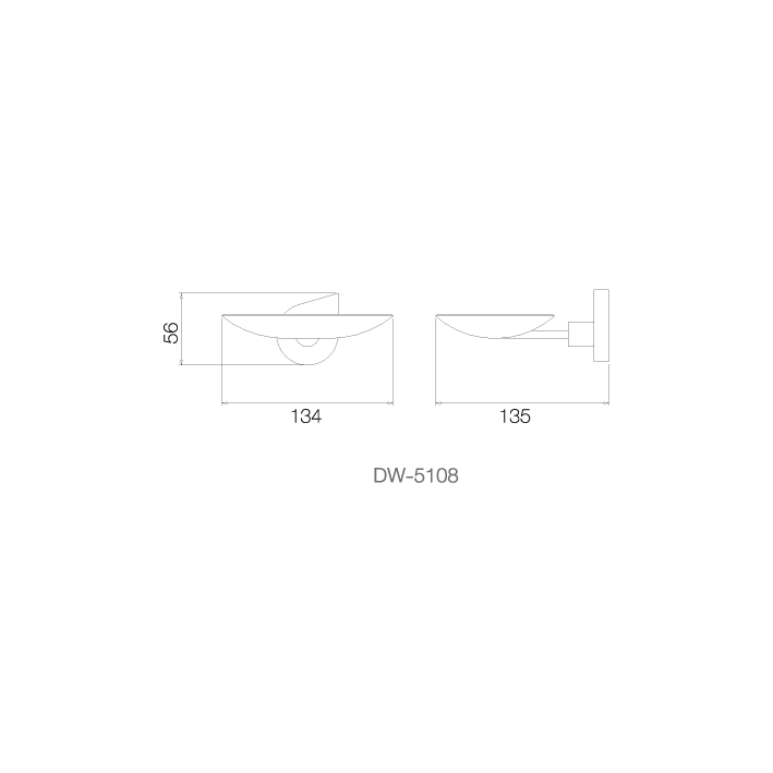 DW-5108 - Đĩa đựng xà phòng - INOX SUS 304