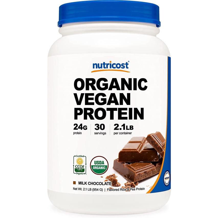 Nutricost Organic Vegan Protein 2Lbs Sữa Dinh Dưỡng Bổ Sung Protein Thực Vật Thích Hợp Cho Người Ăn Chay