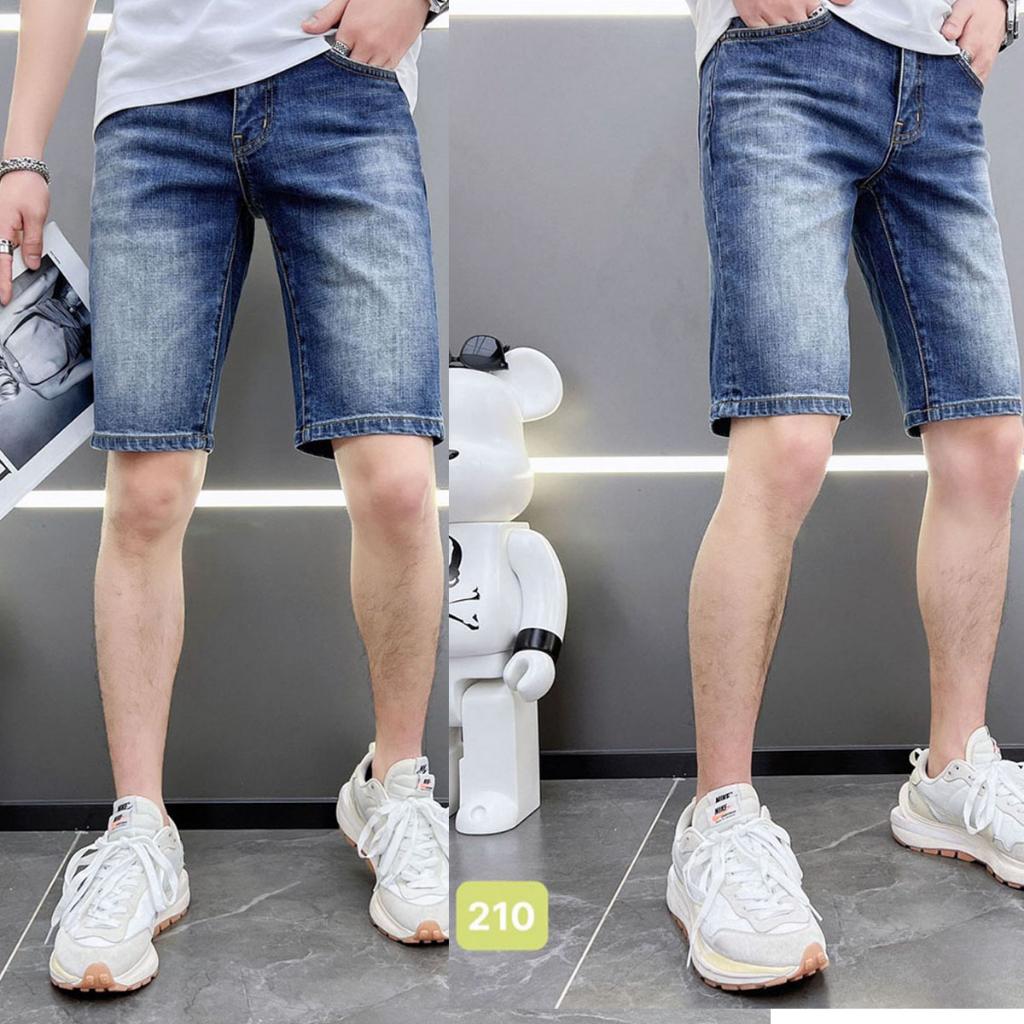 Quần short jean nam dáng ôm co giãn cao cấp - TCS210