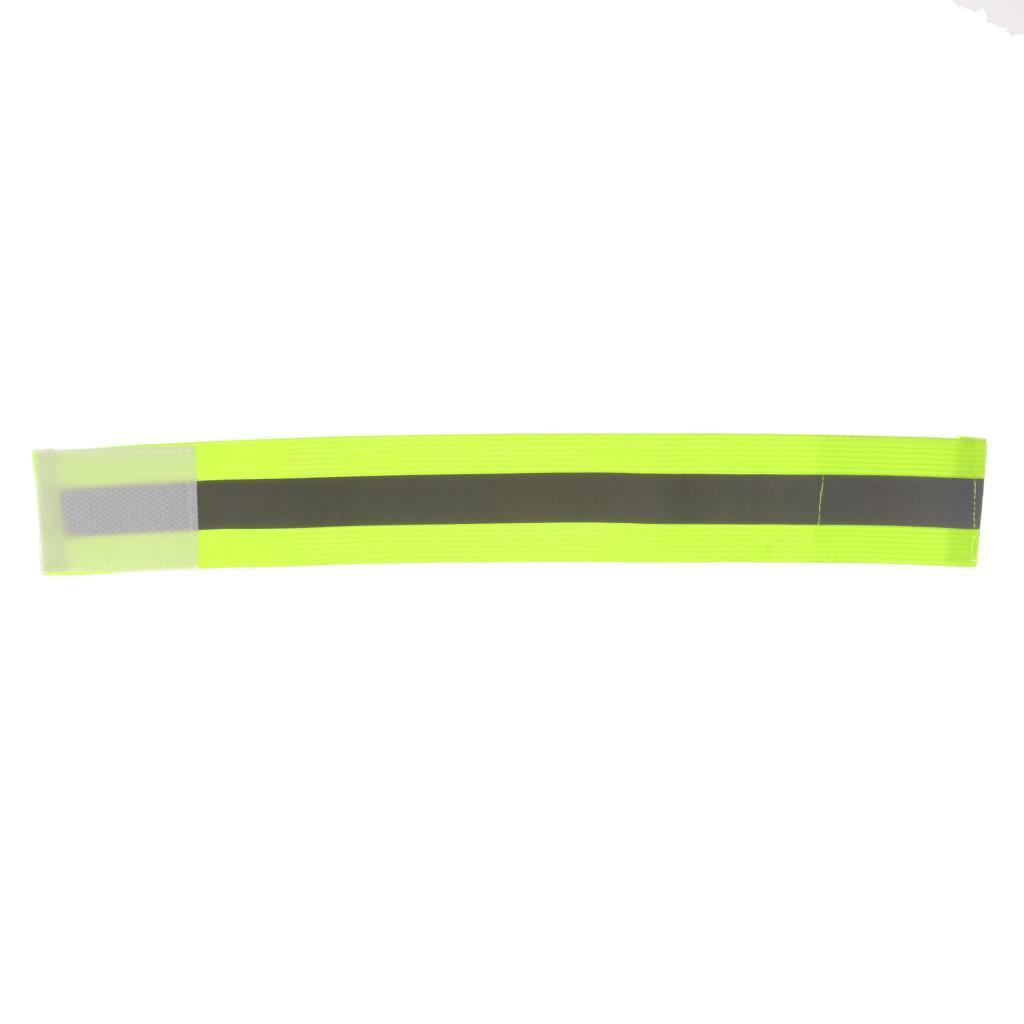 2x Elastic Reflective Wrist Arm Band Running Gear For Adults Jogging Cycling