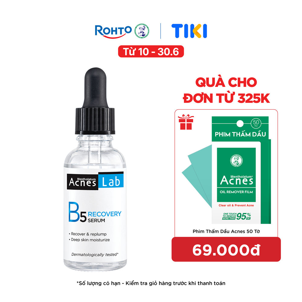 Serum dưỡng ẩm chuyên sâu, làm dịu da Acnes Lab B5 Recovery Serum 25ml