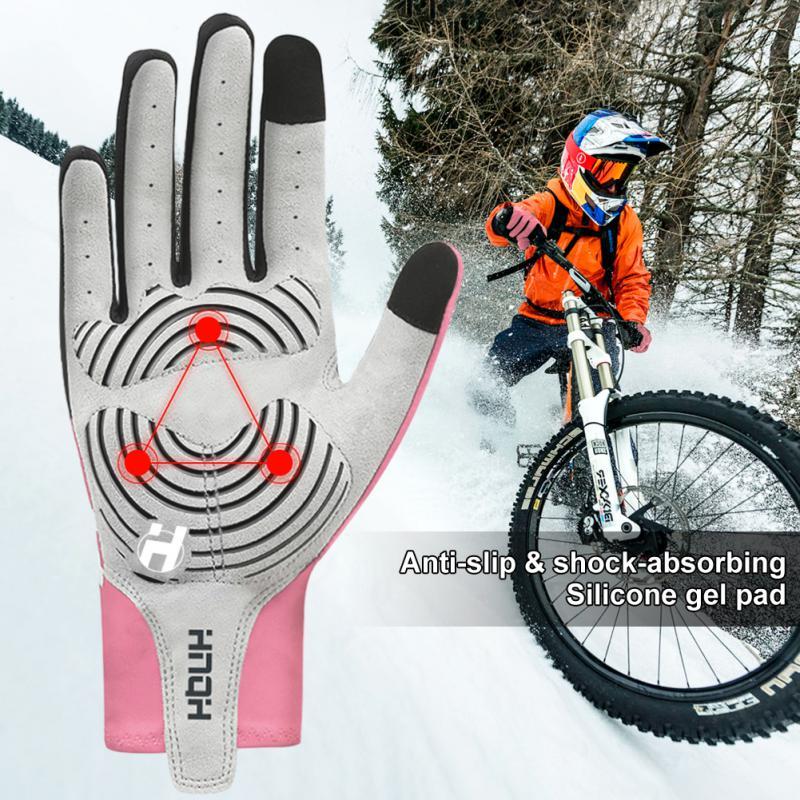 1 cặp găng tay đạp xe mùa đông dài đầy đủ ngón tay Color: 11