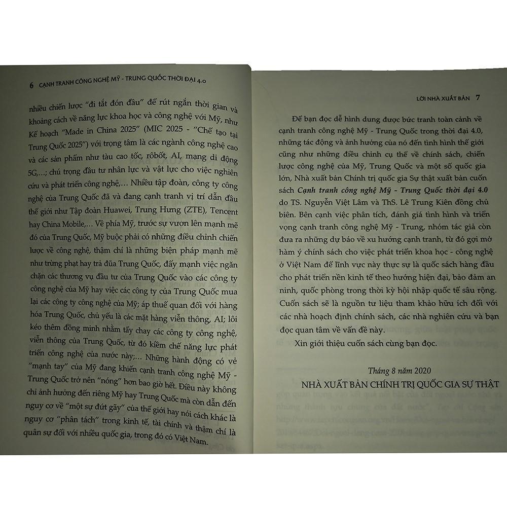 Sách - Cạnh Tranh Công Nghệ Mỹ - Trung Quốc Thời Đại 4.0 - NXB Chính Trị Quốc Gia