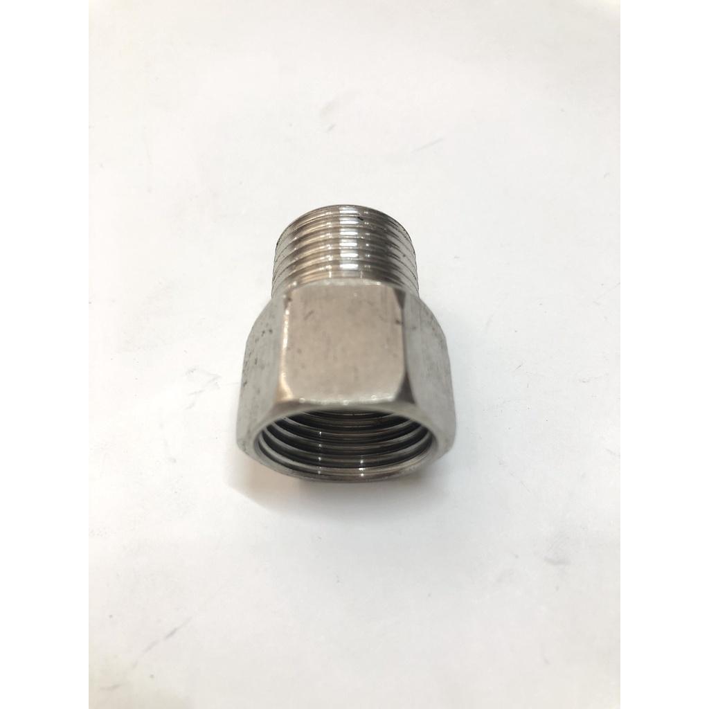 Nối Hụt Ren Trong 21 mm Ren Ngoài 21mm Inox