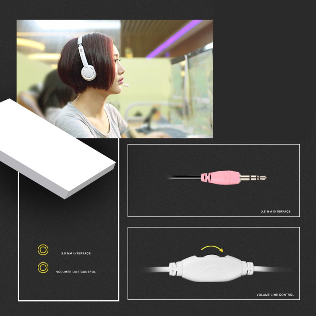 3.5mm   Children Headset Dual 3.5mm White