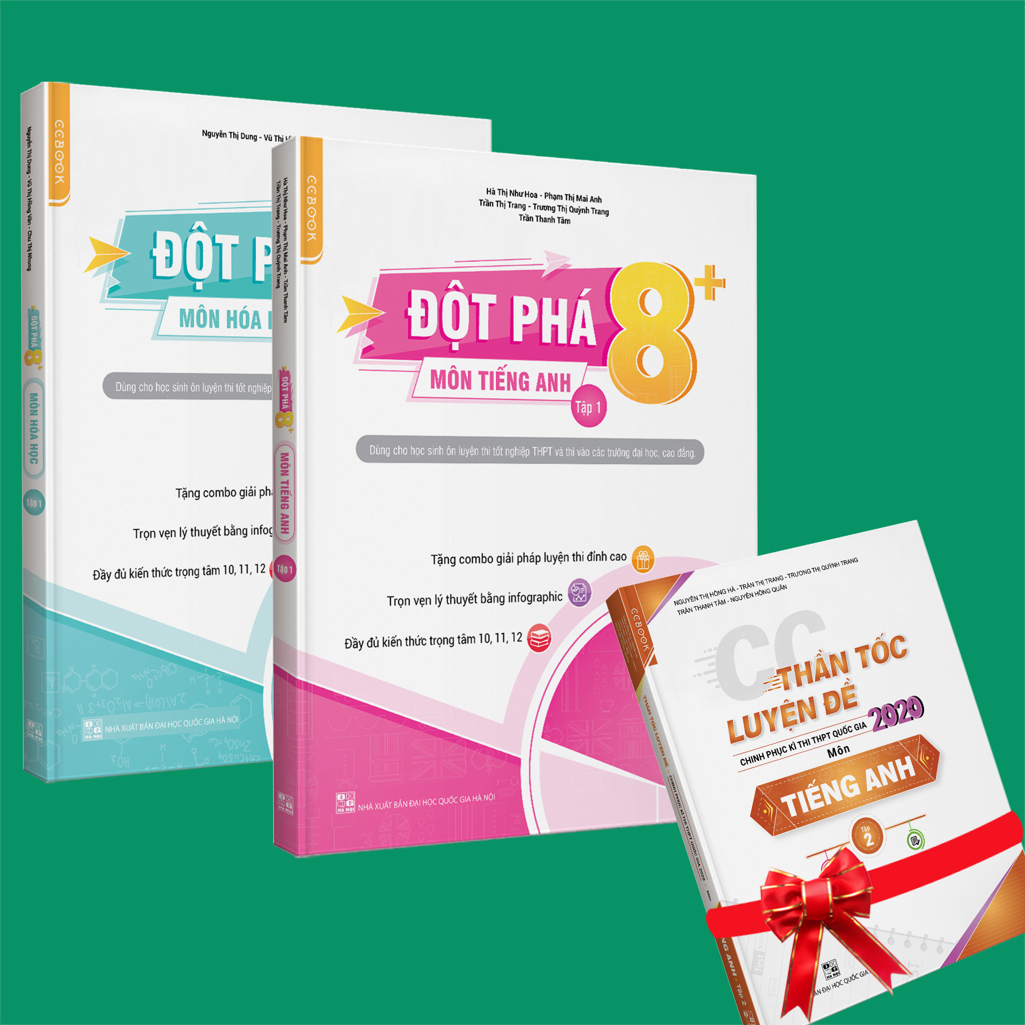 Sách - Combo Đột phá 8+ môn Tiếng anh tập 1 và Hóa học tập 1