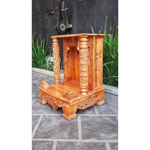 Bàn thờ thần tài ông địa 48 x 68cm, bàn thờ ông địa gỗ , bàn thờ ông địa