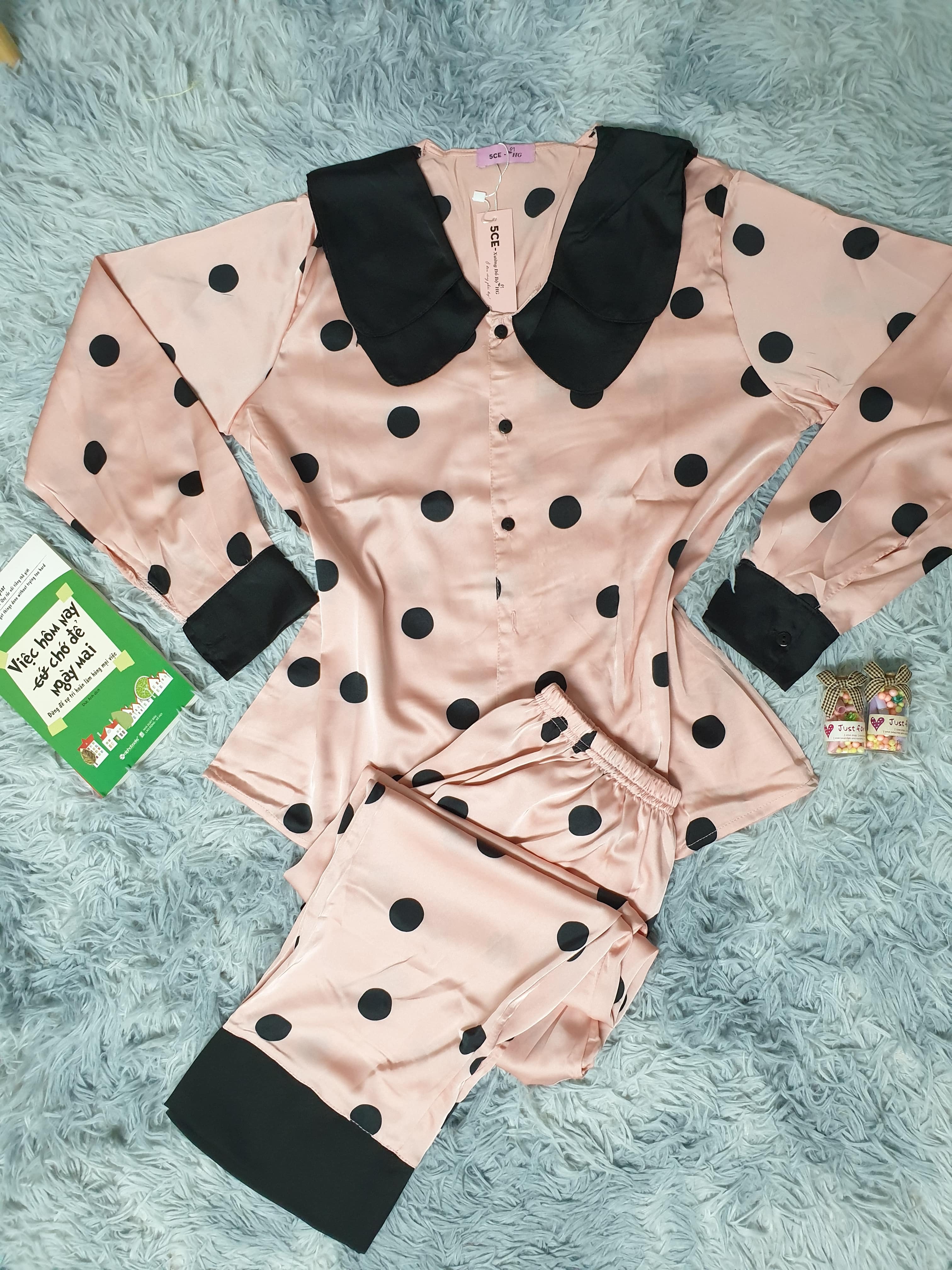 Bộ Đồ Ngủ, Mặc Nhà Nữ Pijama - Vải Lụa Latin Loại 1 Cao Cấp, Nhiều Họa Tiết Dễ Thương