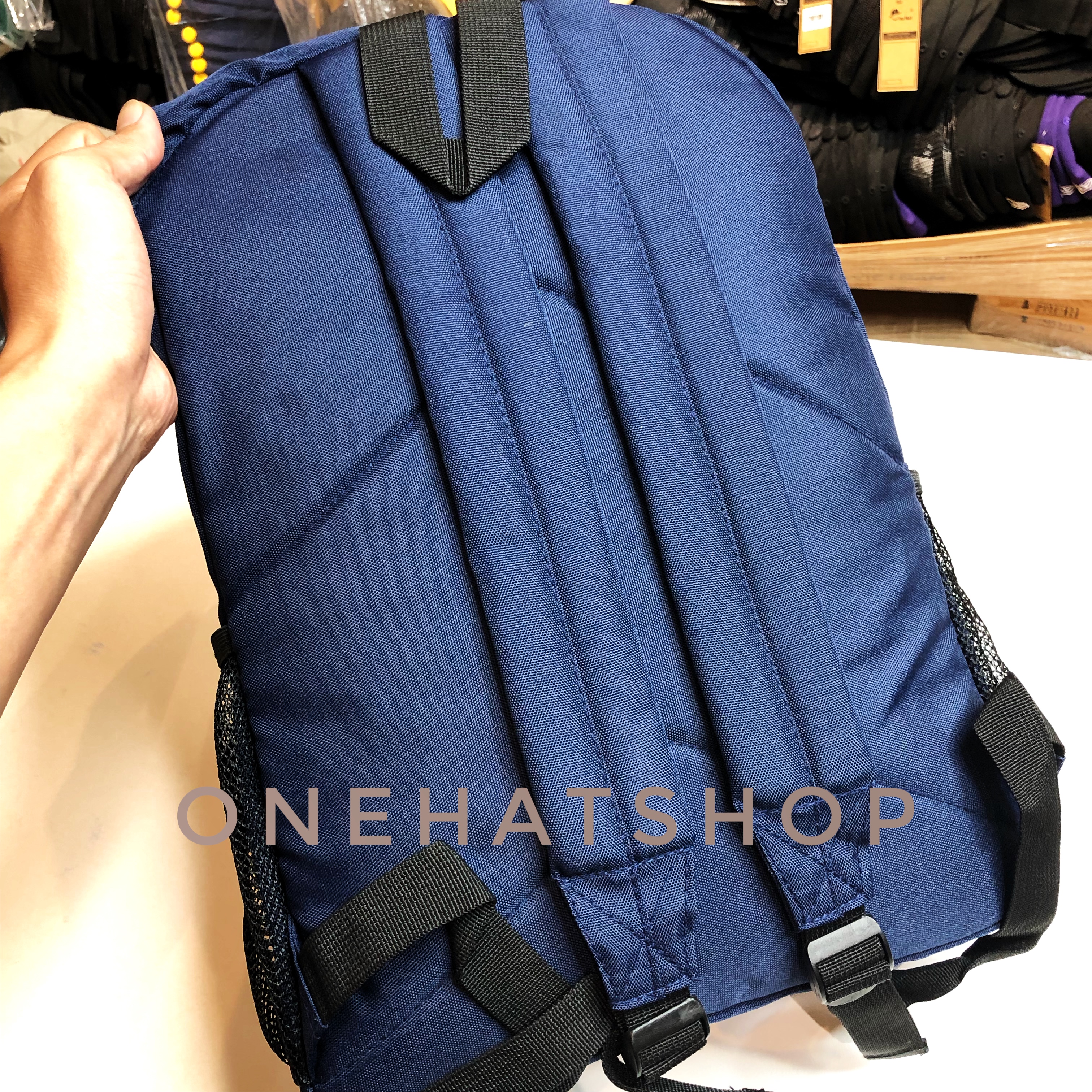 Balô NY NE vải xanh navy xịn