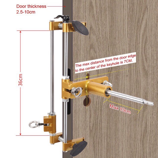 BỘ ĐỤC Ổ KHÓA CỬA BẰNG TAY CAO CẤP, LẮP MÁY KHOAN CẦM TAY