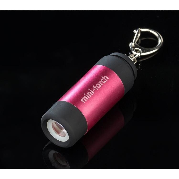 Đèn pin siêu mini kiêm móc khóa ( sạc cổng usb )
