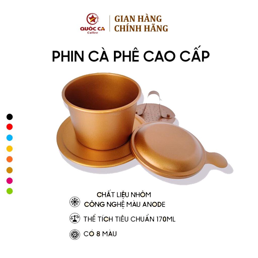 Phin pha cà phê màu xanh dương - Quốc Ca Coffee