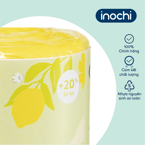 Túi rác tiện dụng Inochi - Soji 50L x 19 túi Hương Chanh