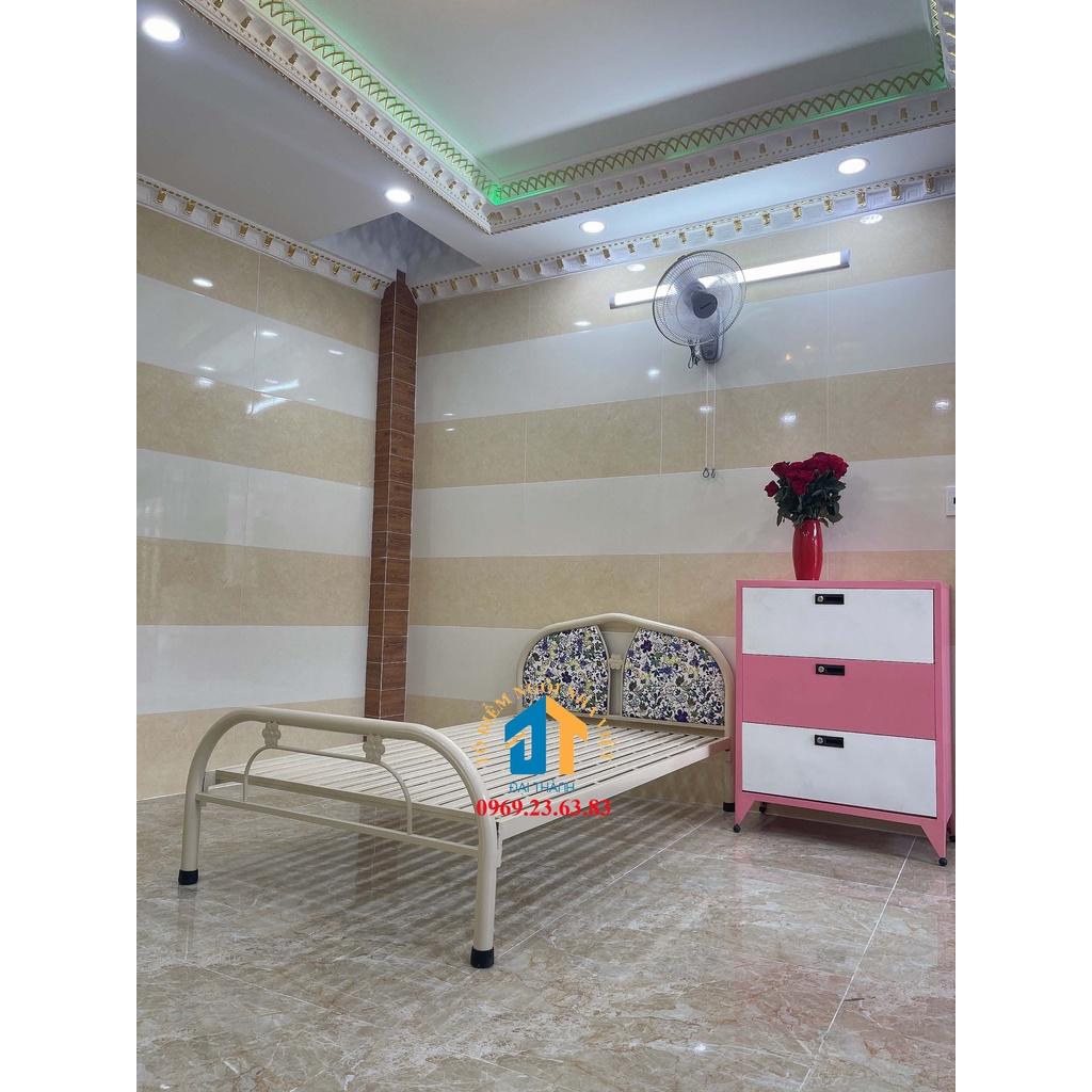 Giường sắt đơn ngang 1m màu kem - ĐẠI THÀNH