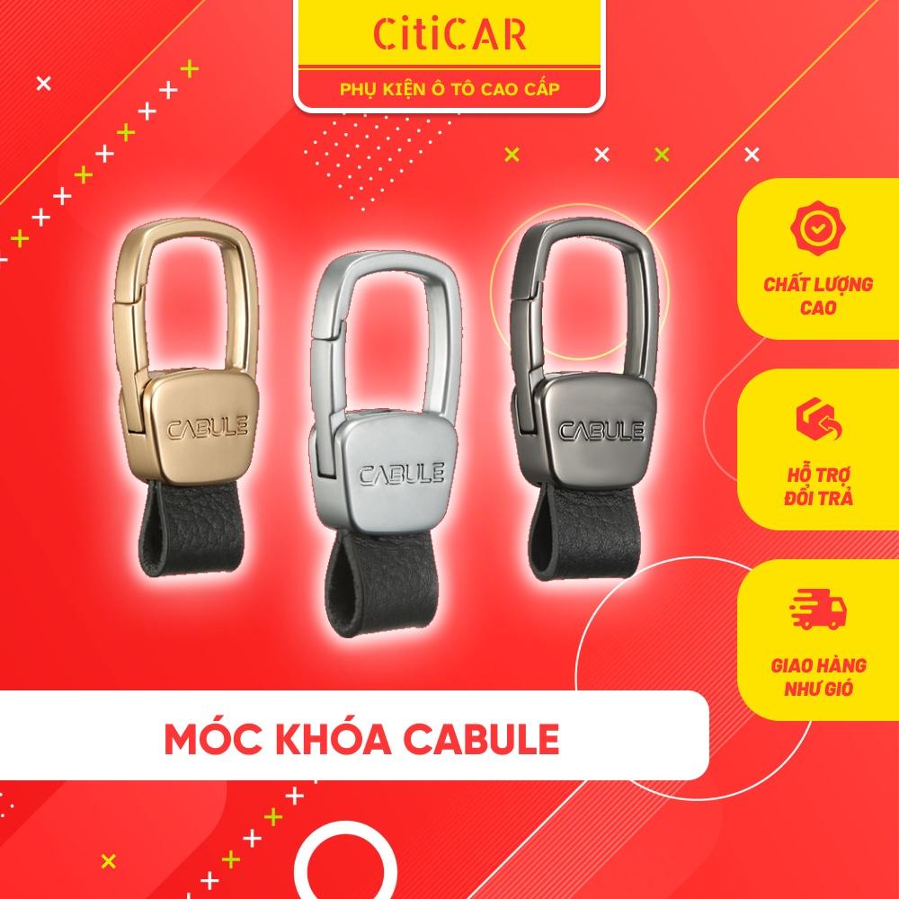 Móc khoá da bò cao cấp Cabule đa năng cho xe ô tô,chất liệu hợp kim,da bò siêu dày,không còn lo lạc mất chìa khoá