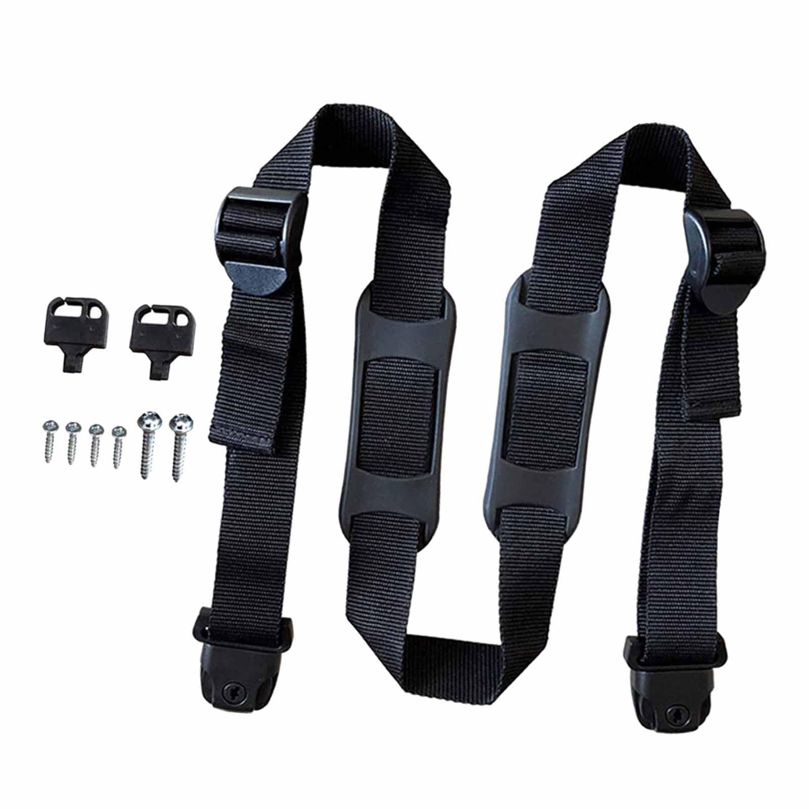 Garbage Strap Trash Can Lid Lock, Nylon Strap with Mount Screws, Dustbins Lock Strap, Garbage Can Security Strap for Outdoor Road Garbage Can