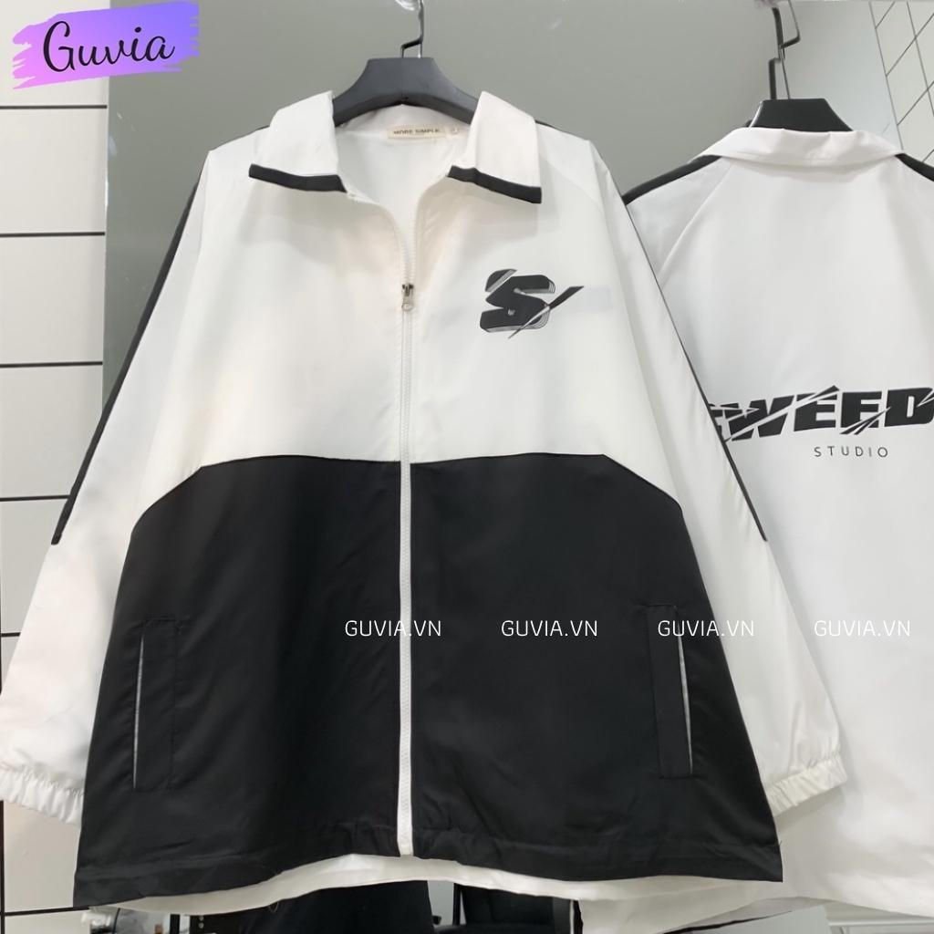 Hình ảnh Áo Khoác Bomber Dù SWEEDER Nam Nữ Ulzzang Unisex Kiểu Form Rộng 2 Lớp Jacket