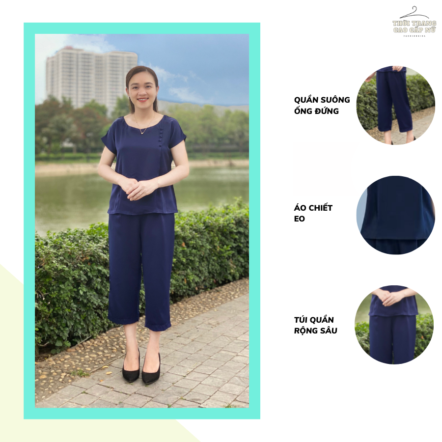Đồ Bộ Trung Niên Nữ Cho Bà Cho Mẹ Bigsize Vải Lụa Cao Cấp Mềm Mịn Thấm Hút Mồ Hôi  Có Nhiều Màu TN3