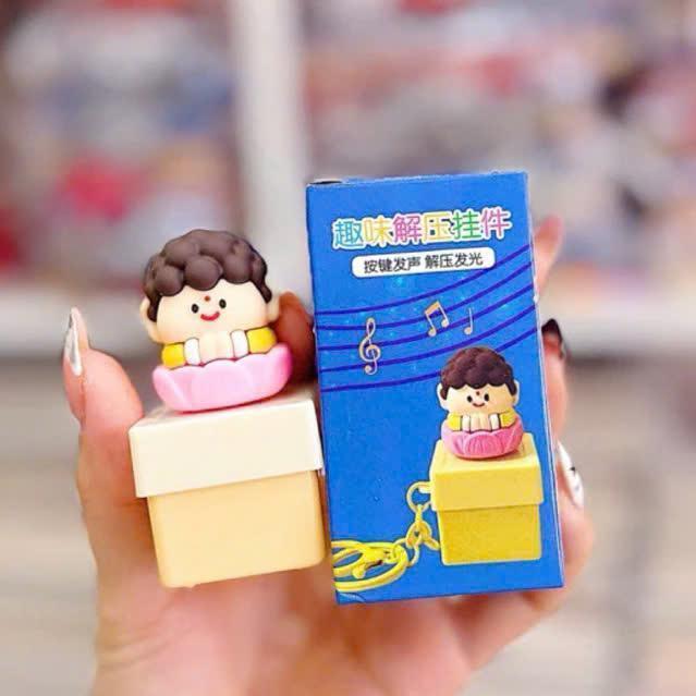 Móc Khoá Đồ Chơi Gõ Mõ Tụng Kinh Tịnh Tâm Giảm Stress