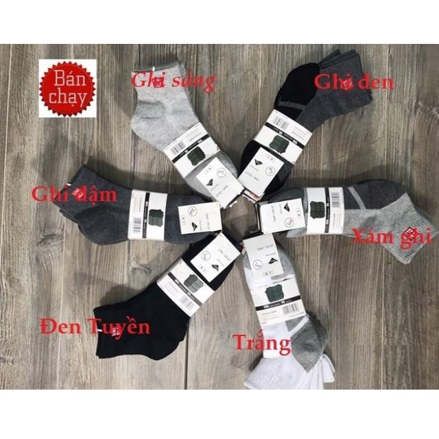 Combo 5 Đôi Vớ UNI Cổ Cao - Tất Xuất Nhật Loại 1 - Chất Liệu Cotton Dầy Dặn - Thoáng Khí