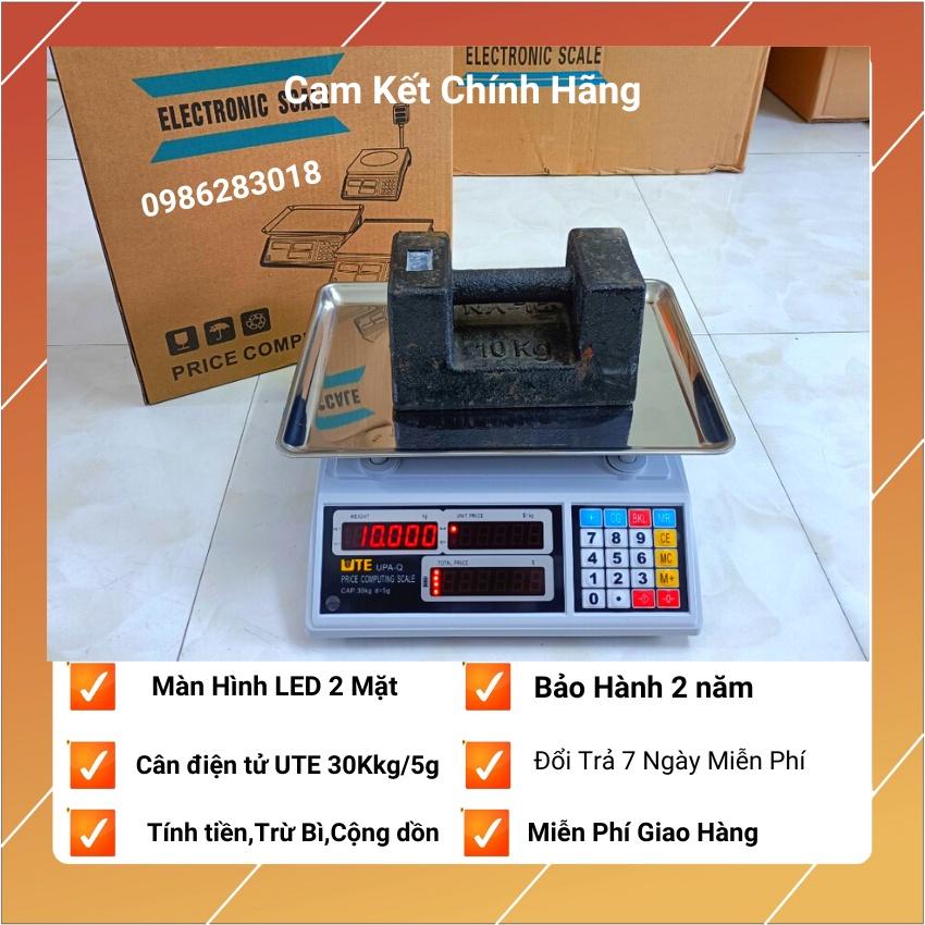 Cân điện tử tính tiền UTE 30kg/5g bán hàng siêu thị,trái cây....