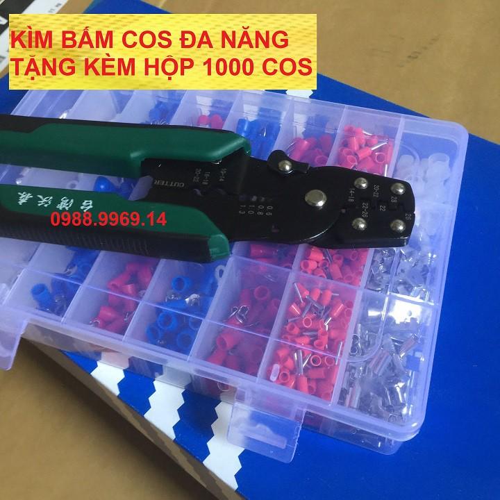 KÌM BẤM COS ĐA NĂNG TẶNG HỘP 1000 COS