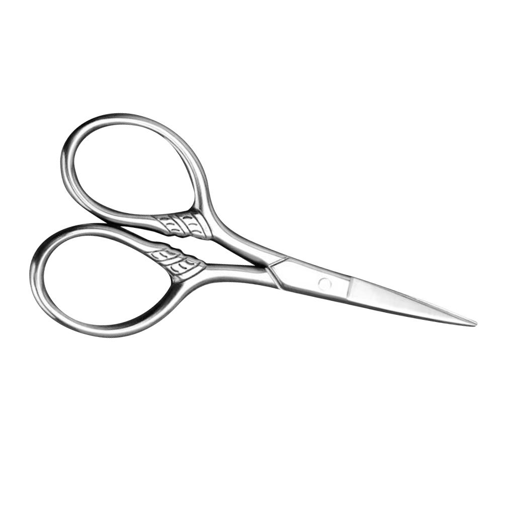Stainless Steel | Beard Care Products, Scissors for Eyebrow, Nose Hair, Ear, Dog Hair Trimming - Nasal Scissors for Men, Women, Nose Hair Scissors