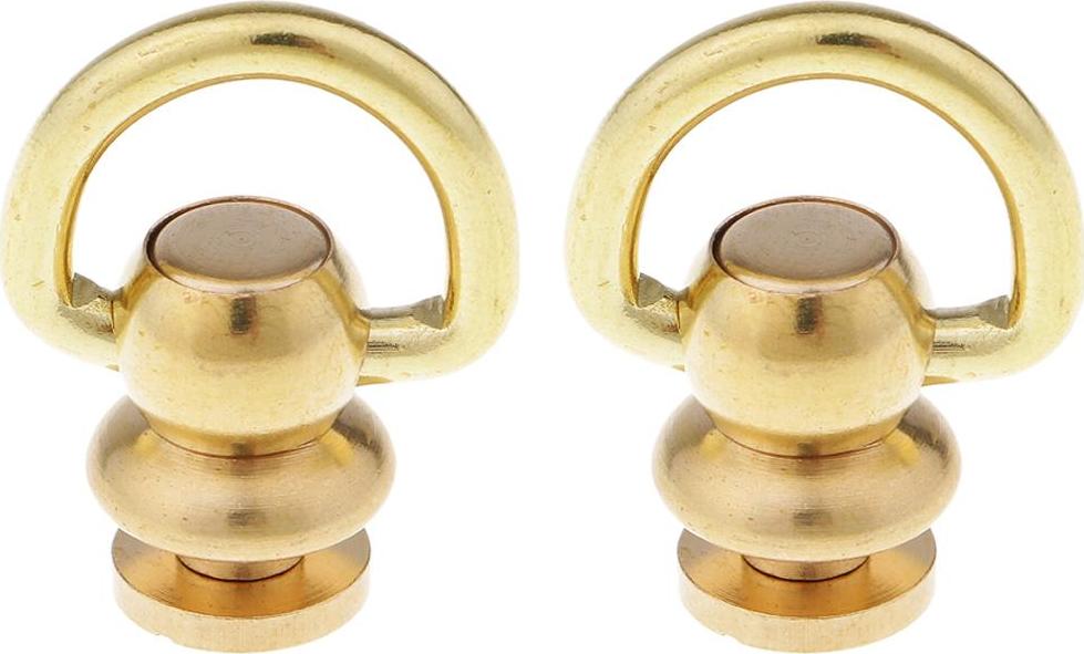 2 chiếc Bóng Bài với Vòng Đinh Tán Đinh Nhọn Đầu Vít Lưng cho Da Thủ Công