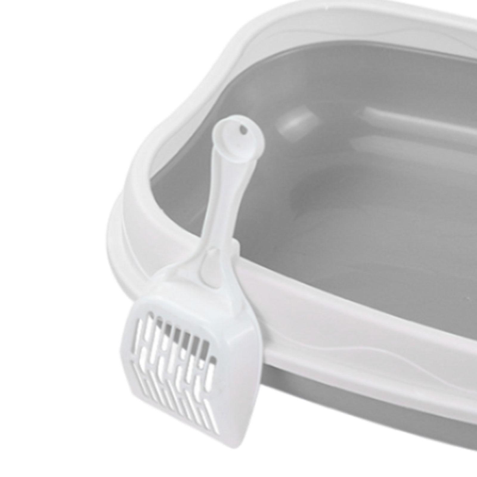 Cat Litter Box Pet Litter Tray Cat Sand Sand Basin Pet Accessories Anti Splashing Cat Bedpan Semi Litter Toilet Litter Pan