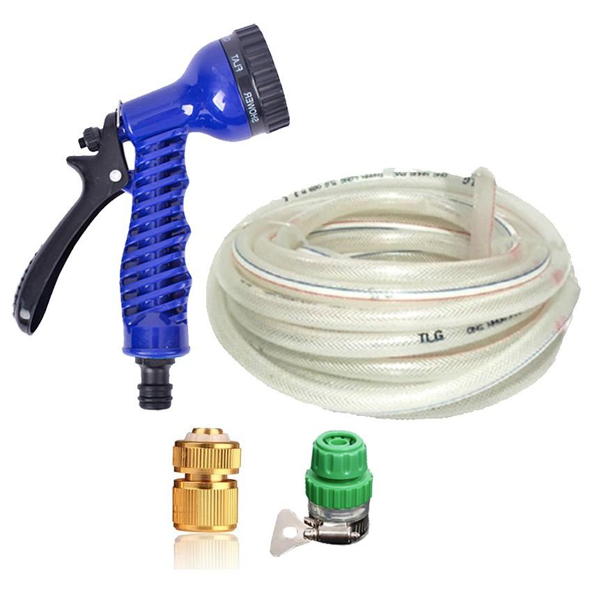 Bộ dây vòi xịt rửa xe, tưới cây, dọn dẹp nhà cửa 3-5m  206843