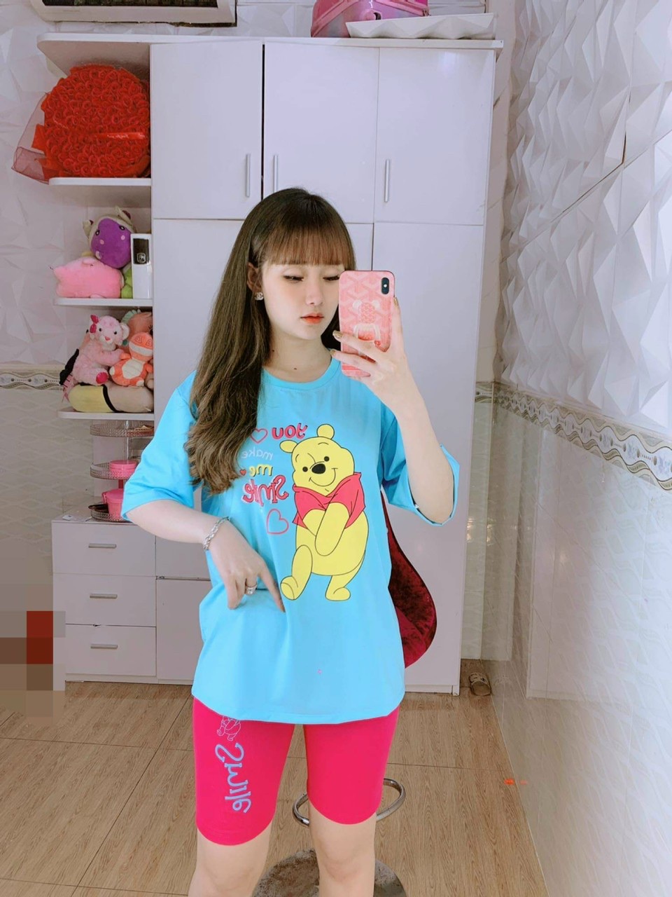 Set bộ đồ nữ siêu xinh, chất vải mềm mịn thoáng mát thấm hút mồ hôi cực tốt