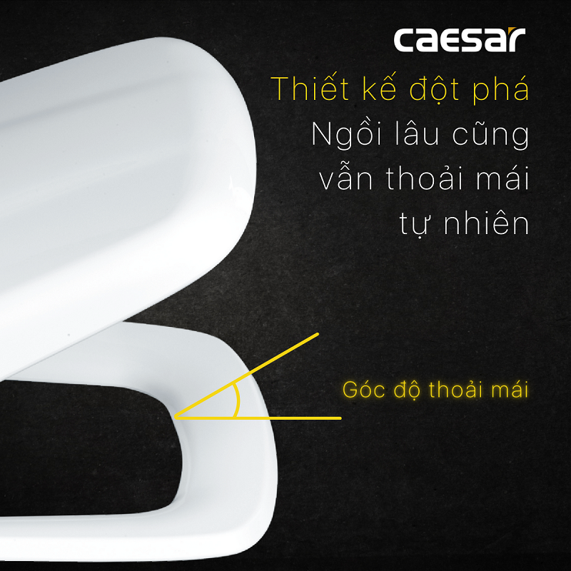 Nắp nhựa đóng êm bàn cầu Caesar - M236 - Hàng chính hãng