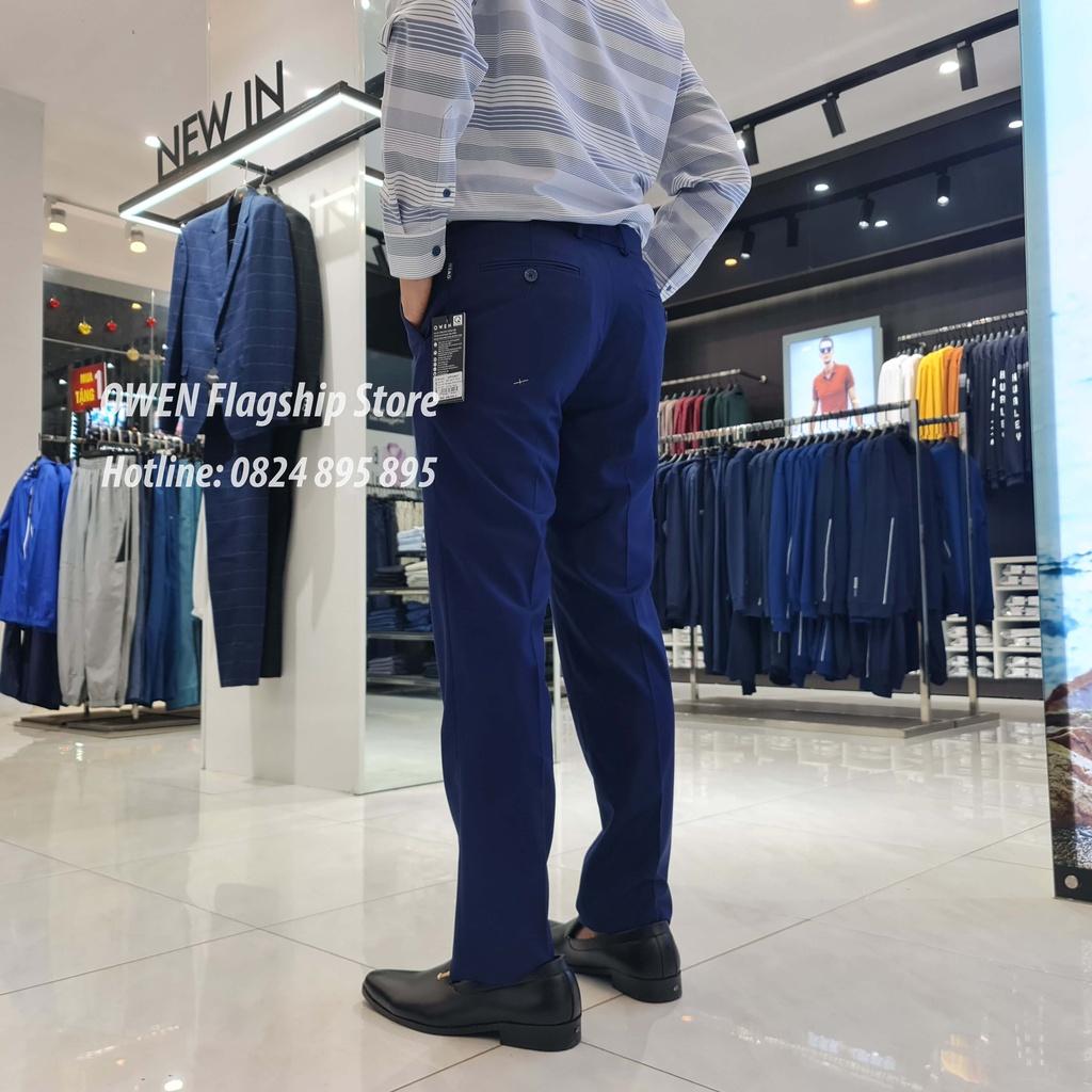 OWEN - Quần âu nam công sở dáng REGULAR trợ cạp Tăng đơ co dãn mã QRT20527