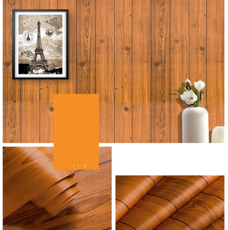 GIẤY DÁN TƯỜNG KHỔ 45CMX10M VÁN SỌC NÂU