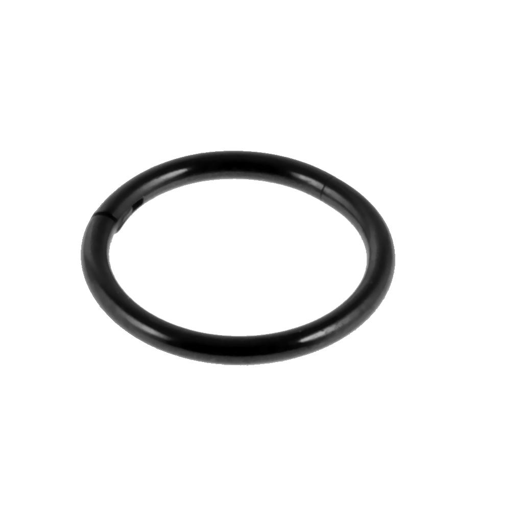 Stainless Steel Clicker Lip Nose Septum Hinged Ring 1.2x10mm 16G Silver