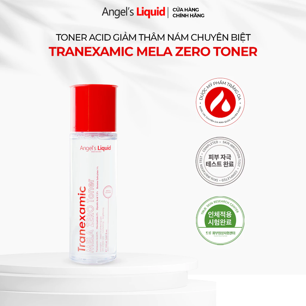 Toner Acid Giảm Thâm Nám Chuyên Biệt Angel's Liquid Tranexamic Mela Zero Toner 150ml