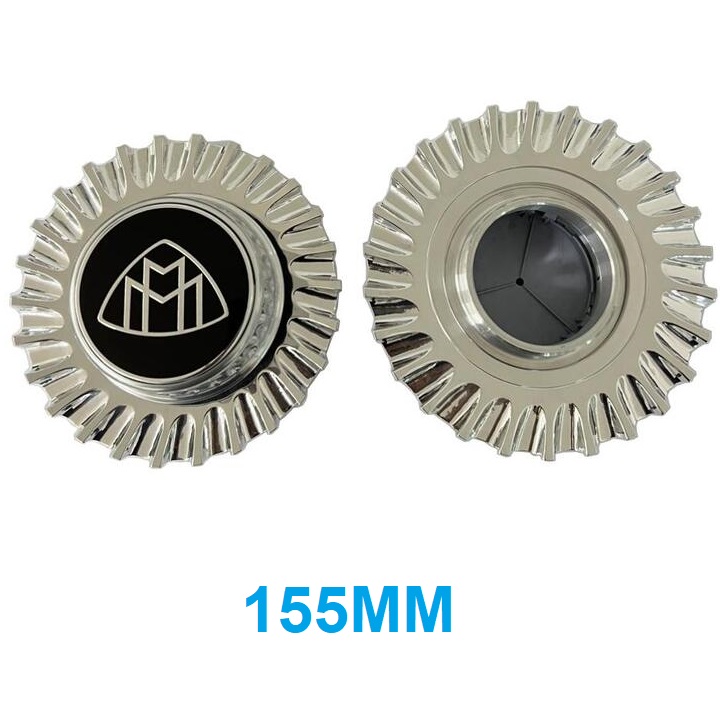 Logo chụp mâm, ốp lazang bánh xe ô tô Maybach BC-012 - Hợp kim nhôm cao cấp