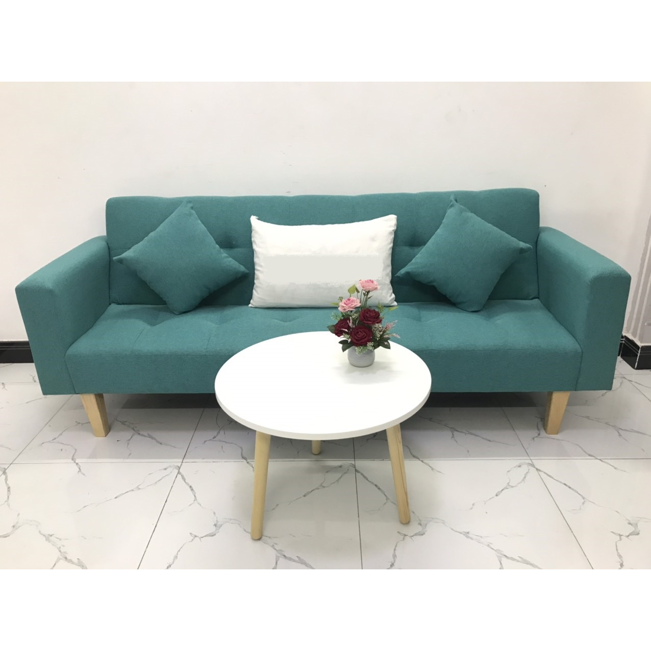 Bộ ghế sofa giường 2mx90 sofa bed tay vịn phòng khách linco05 sopha salon