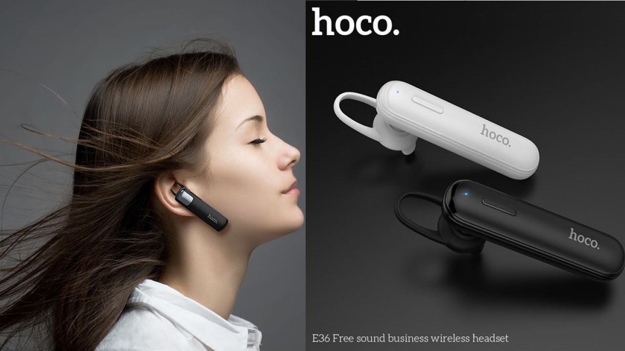 Tai Nghe Bluetooth HoCo E36 Trắng, V4.2 Pin 70mAh