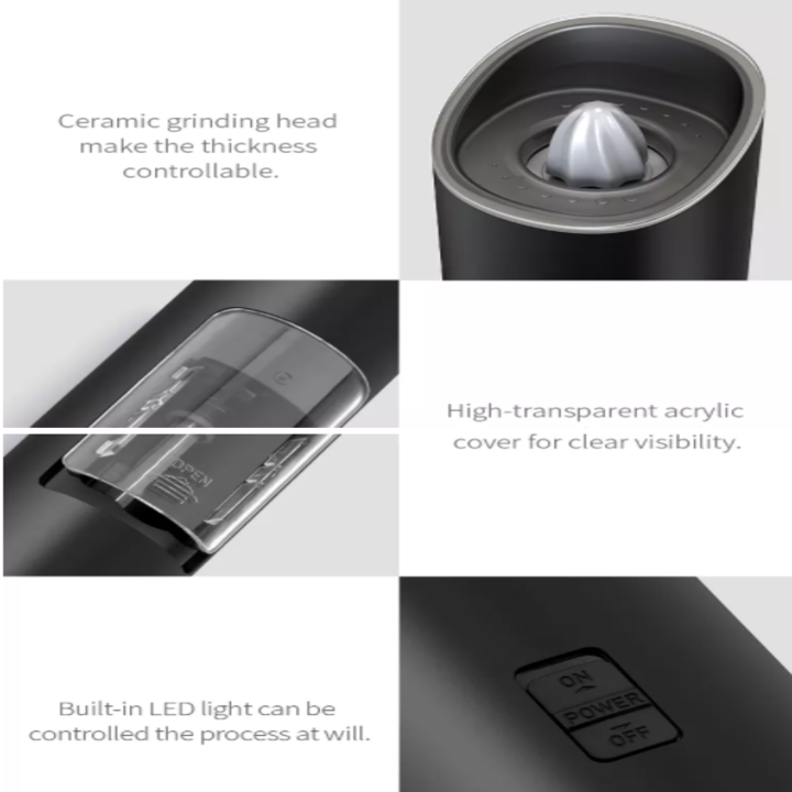 Máy xay tiêu và các loại gia vị cầm tay KYMQ-4 Nhựa ABS, Acrylic, lõi Mài gốm
