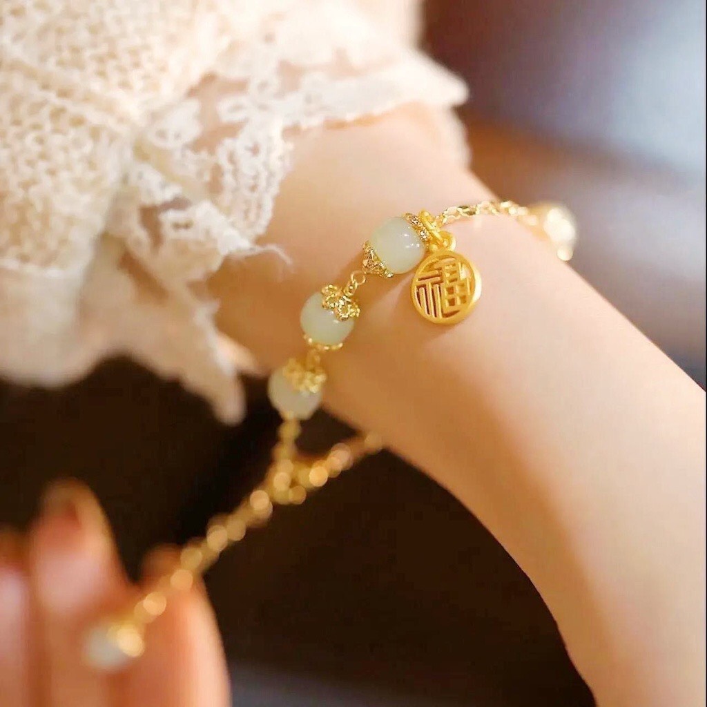 Vòng Đeo Tay May Mắn Phong Cách Cổ Điển Thanh Lịch Cho Nữ