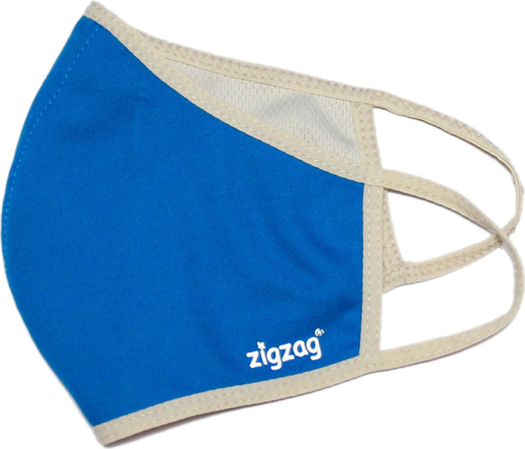 Khẩu trang chống nắng 2 lớp UPF50+ Zigzag MAS010 - Freesize - Xanh da trời
