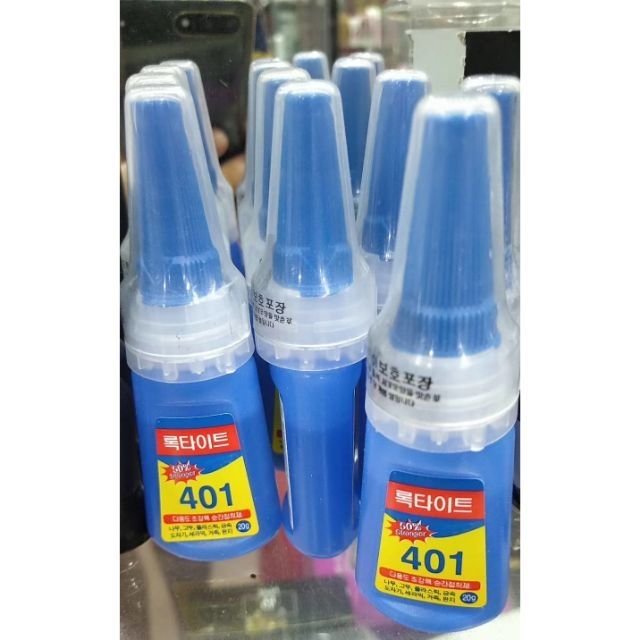 Keo 401 Dán Móng Nail (20g) - Hàn Quốc loại tốt chuyên dụng cho cá nhân or salon chuyên nghiệp